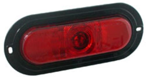 Truck-Lite 81161 1-LED Super-66 Oval Stop/Turn/Tail Lamp w/Flange, Red