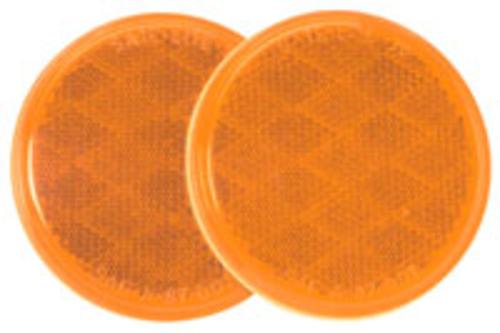 Truck-Lite 81217 Adhesive Mount Reflector #98005Y, 3", Yellow