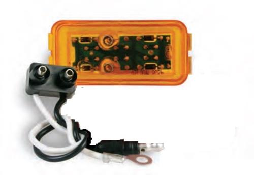 Truck-Lite 81225 3-LED 15-Series Sealed Clearance/Marker Lamp, Yellow