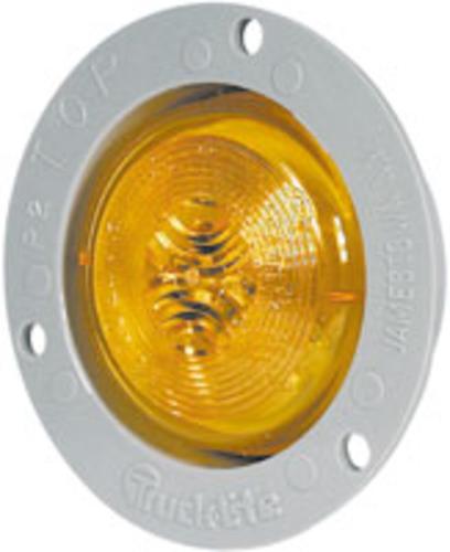 Truck-Lite 30-Series Round Flush Mount Clearance/Marker Lamp, Yellow