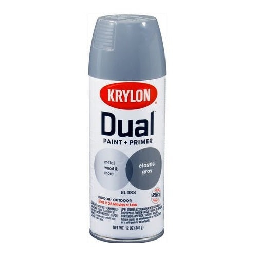 Krylon K08806000 Dual Paint & Primer One Spray Paint, 12 Oz