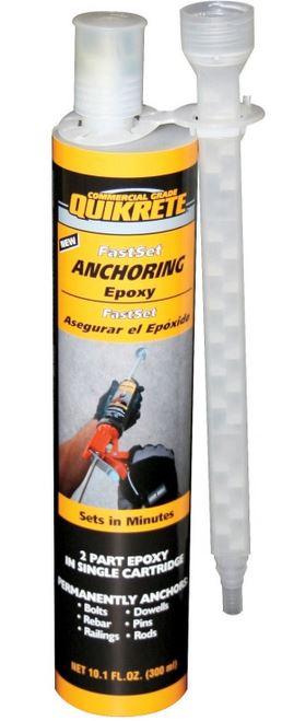 Quikrete 862030 Fast Set Anchoring Epoxy, Gray, 8.6 Oz