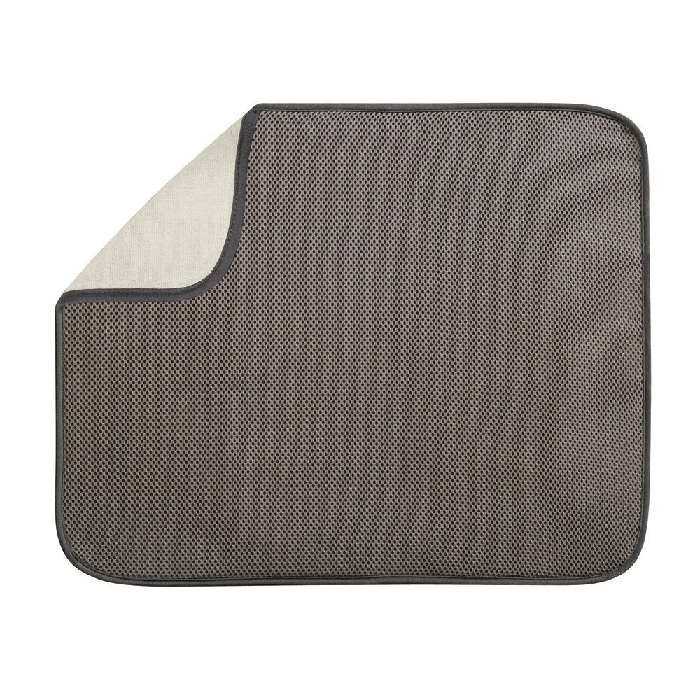 InterDesign 40131 Microfiber Drying Mat, Large, Mocha