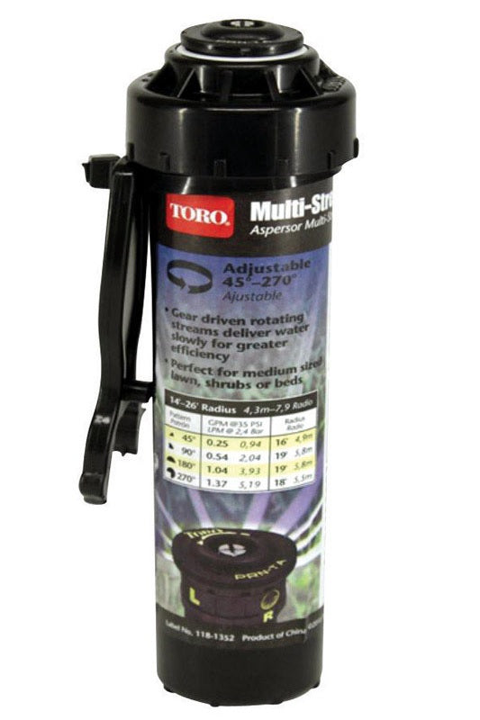 Toro 53877 Multi-Stream Adjustable Lawn Sprinkler, 4"