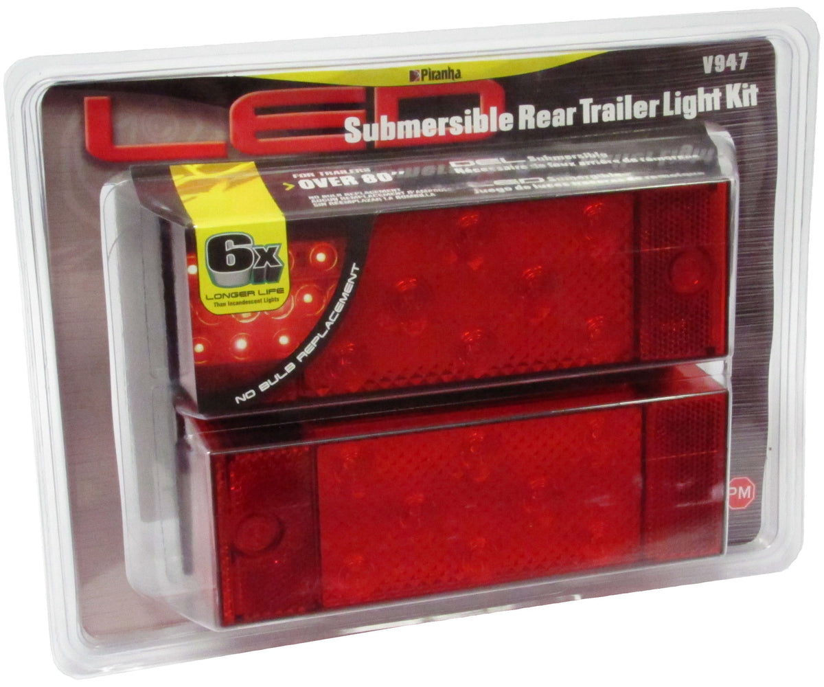 Peterson V947 LED Stop/Tail Light Kit w/ License Bracket, Red