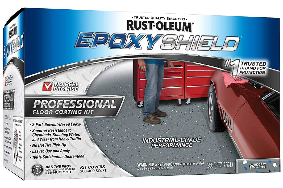Rust-Oleum 238467 Epoxyshield Professional Semi-Gloss Floor Coating Kit, 2 Gallon