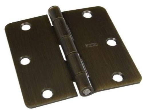 Stanley Door Hinge, Antique Brass, 3.5" x 3.5"