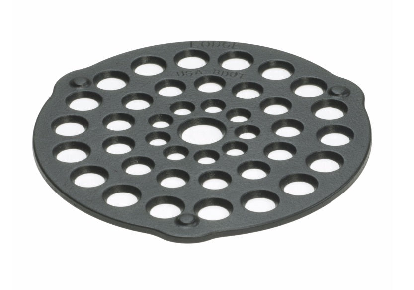 Lodge L8DOT3 Cast Iron Trivet/Meat Rack, 8"