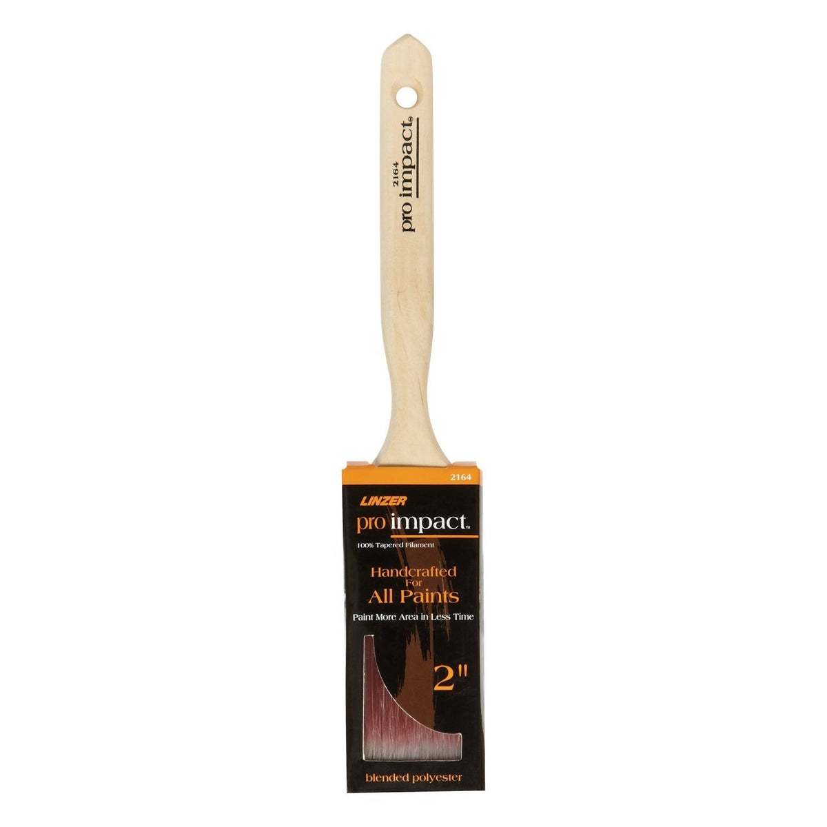 Linzer 2164-2 Pro Impact Flat Sash Paint Brush, 2"
