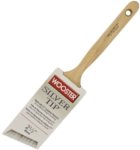 Wooster 5221-2 1/2 Silver Tip Angle Sash Paint Brush, 2.5"