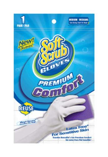 Soft Scrub 12612-26 Premium Comfort Household Cleaning Gloves,  Medium