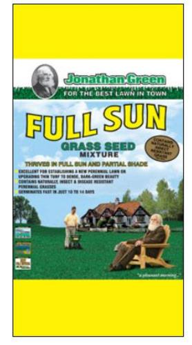 Jonathan Green 10860 Full Sun Grass Seed Mixture, 3 lbs