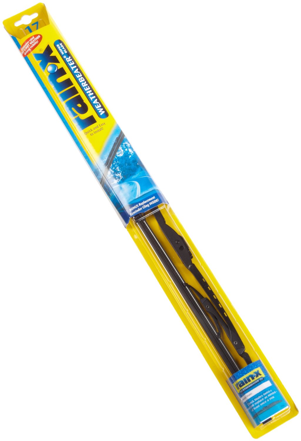 Rain-X RX30217 Weatherbeater Windshield Wiper Blade, 17"