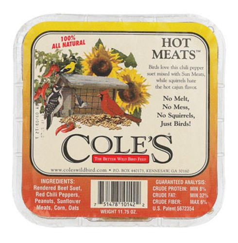 Cole's HMSU Hot Meats Suet Cake 11.75 Oz