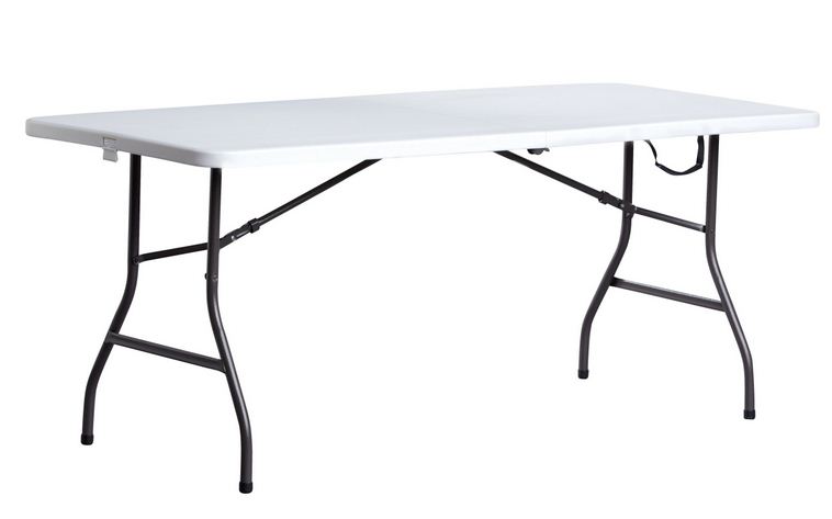 Buy living accents 6' fold-in-half table - Online store for outdoor furniture, folding tables in USA, on sale, low price, discount deals, coupon code