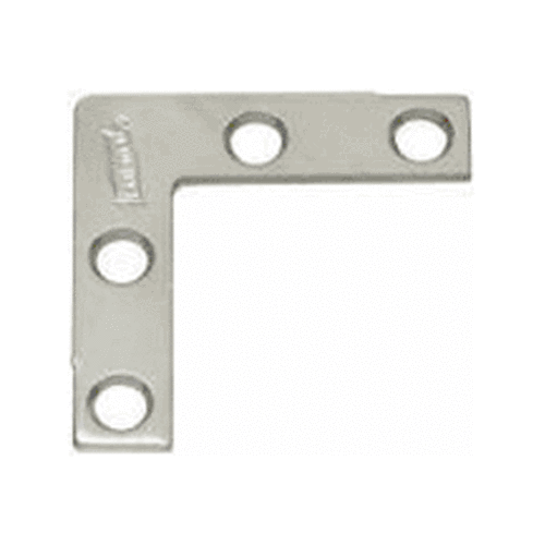 Stanley 850743 Flat Corner Braces, 3" x 1/2", Stainless Steel