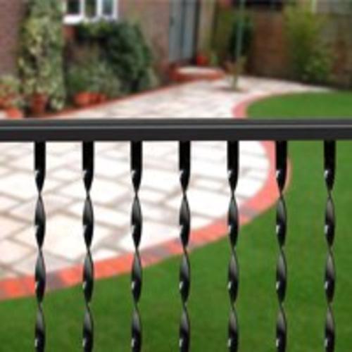 LL Building TR475 Traditional Twisted Ornamental Iron Railing, 4'