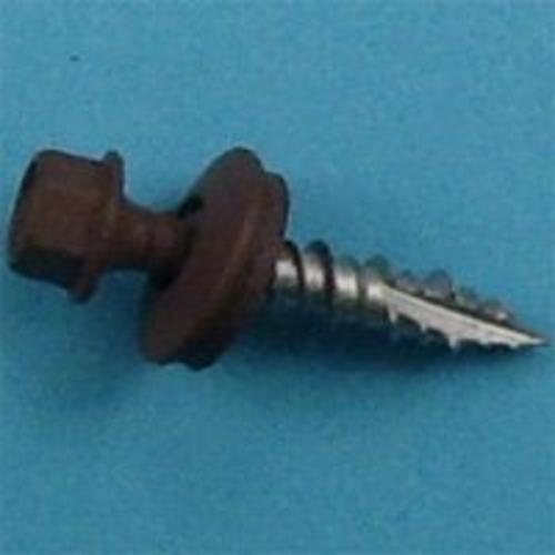 Acorn SW-MW1BN Metal Building Screws, 1, Brown, Pkg/250