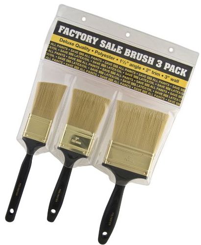 Wooster 3913 Factory Sale Brush, 3-Pack