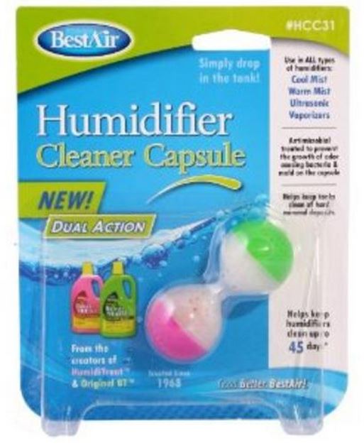 BestAir HCC31 Dual Action Humidifier Cleaner Capsule