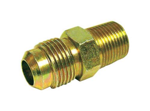 JMF 4330791 Lead Free Flare Male Connector, 5/8" x 1/2", Yellow Brass