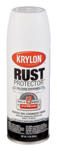 Krylon 69000 Rust Protector Spray Paint, 12 Oz, White