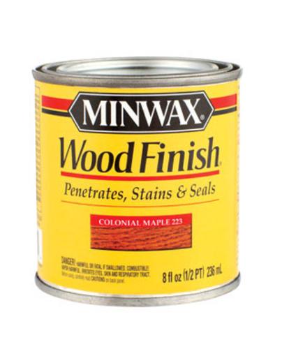Minwax 22230 Wood Finish Interior Wood Stain, 1/2 Pt, Colonial Maple