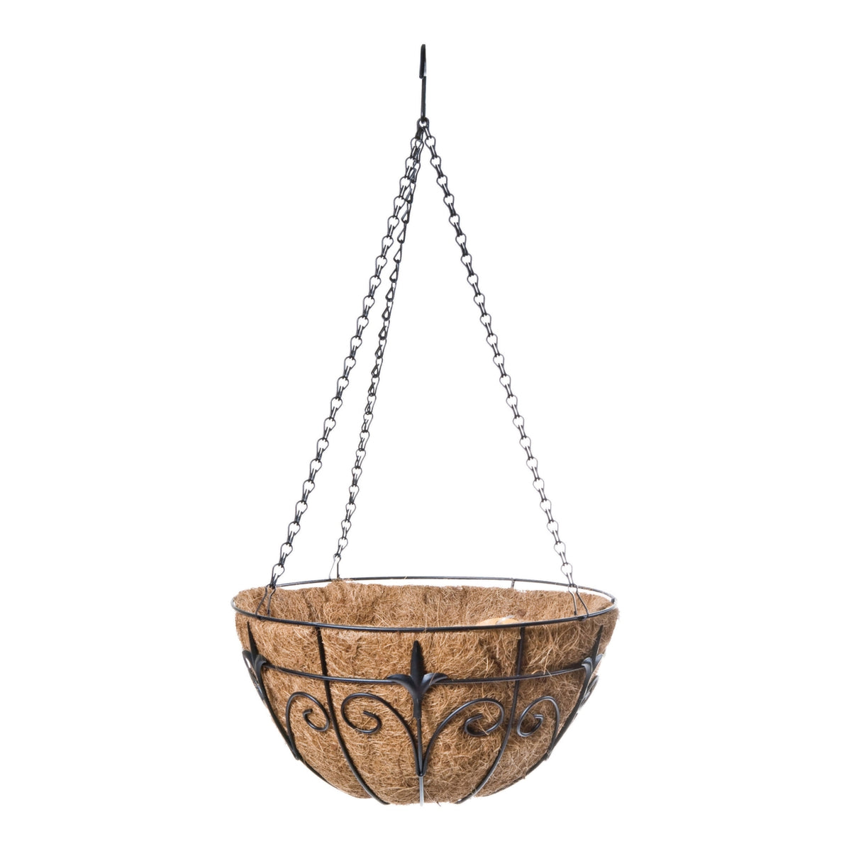 Panacea 88512 Hanging Basket With Finial Design,14"