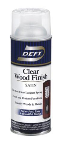 Deft 01713 Clear Lacquer Wood Finish, Satin, 12.25 Oz