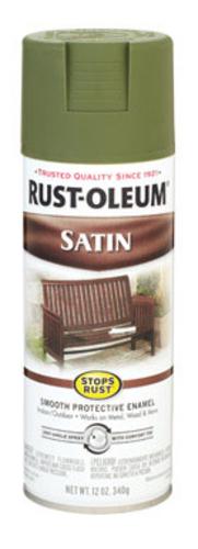 Rust-Oleum 7720-830 Stops Rust Spray Paint, Satin Sage, 12 Oz