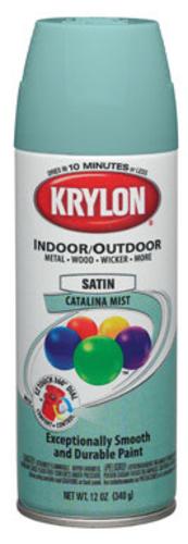 Krylon K05352901 Indoor/Outdoor Spray Paint, 12 Oz, Catalina Mist