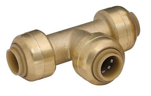 Sharkbite U358LFA Tee Low Lead, 1/4" x 1/4" x 1/4"
