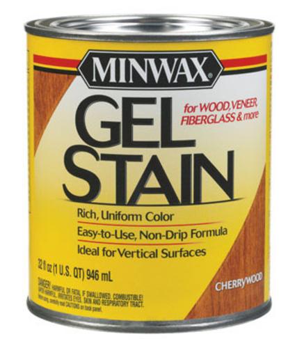 Minwax 66070 Gel Stain Oil Base Exterior, Interior Cherrywood, 1 Qt