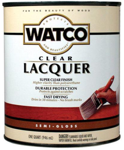 Rust-Oleum 63141 Watco Lacquer Finish, Clear Semi-Gloss, 1 Quart