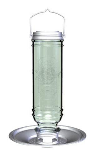 More Birds 28 Songbird Vintage Glass Tube Bird Feeder 1.5 Lbs Capacity