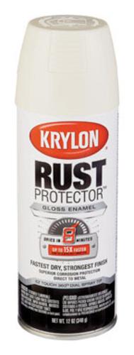 Krylon 69002 Rust Protector Spray Paint, 12 Oz, Ivory