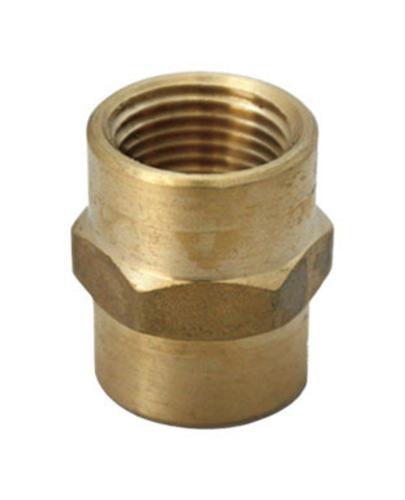 JMF 4505186 Reducer Coupling Compression, 1/2" x 3/8", Yellow Brass