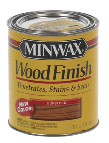 Minwax 70045 Wood Finish Interior Wood Stain, Gunstock, 1 Quart