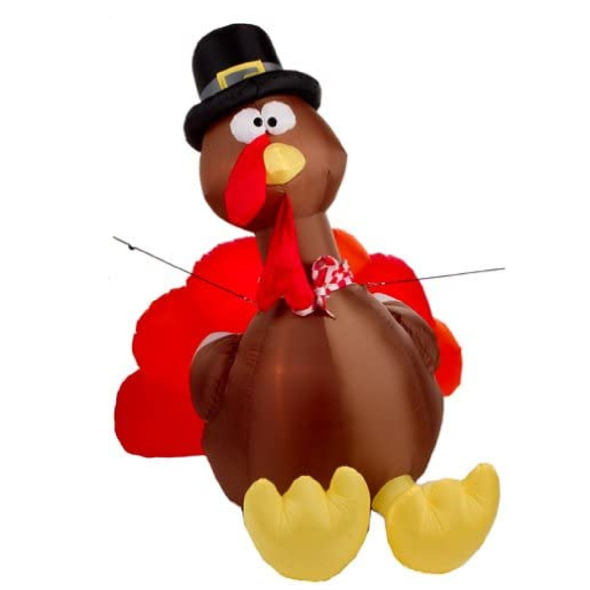 Gemmy 25663 Airblown Thanksgiving Inflatable Turkey, 6'