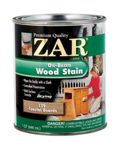 Zar 13912 Interior Wood Stain, Oil Base, 1 Quart