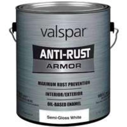 Valspar 044.0021841.007 Antirust Semi-Gloss Enamel, 1 Gallon, White