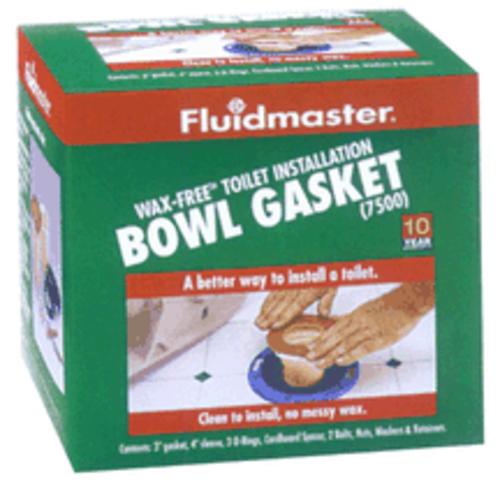 Fluidmaster 7500P8 Wax-Free Bowl Gasket , 3"/4"