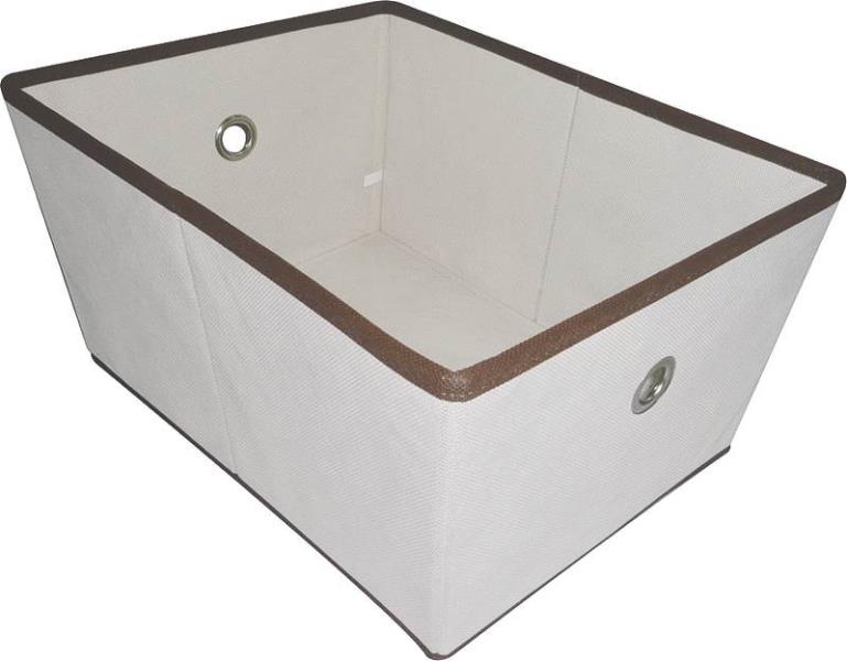 Simple Spaces 05000949N Storage Bin With Holes, Tan