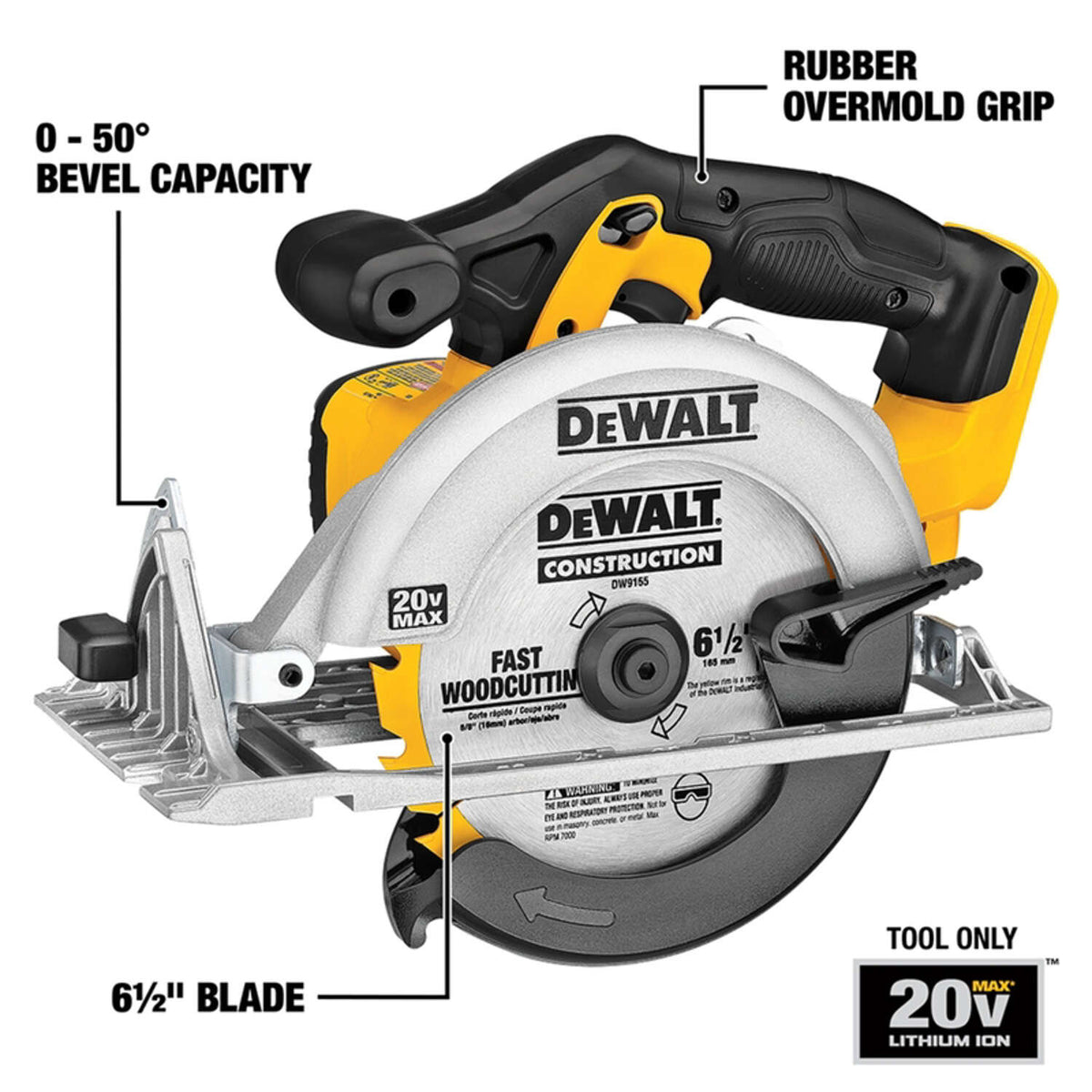 DeWalt DCS391B Max Li-Ion Circular Saw - 20 Volt