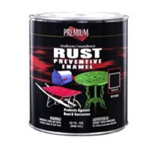 Premium 208349T Rust Preventive Enamel, 1 Qt, Black