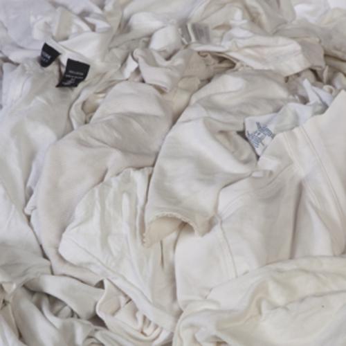 All Rags R701-50 Reclaimed Cotton Rag 15"x15", White