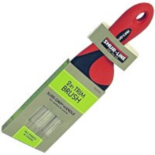 Shur-Line 1830256 Short Sure Grip Angled Trim Paint Brush, 2"