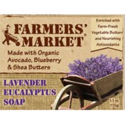 Farmers' Market 946872081 Lavender & Eucalyptus Bar Soap, 5.5 Oz