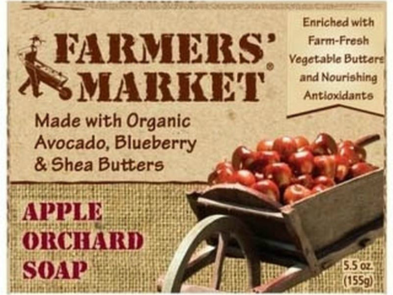 Farmers Market 946872078-12PK Bar Soap,5.5 Oz, Apple Orchard
