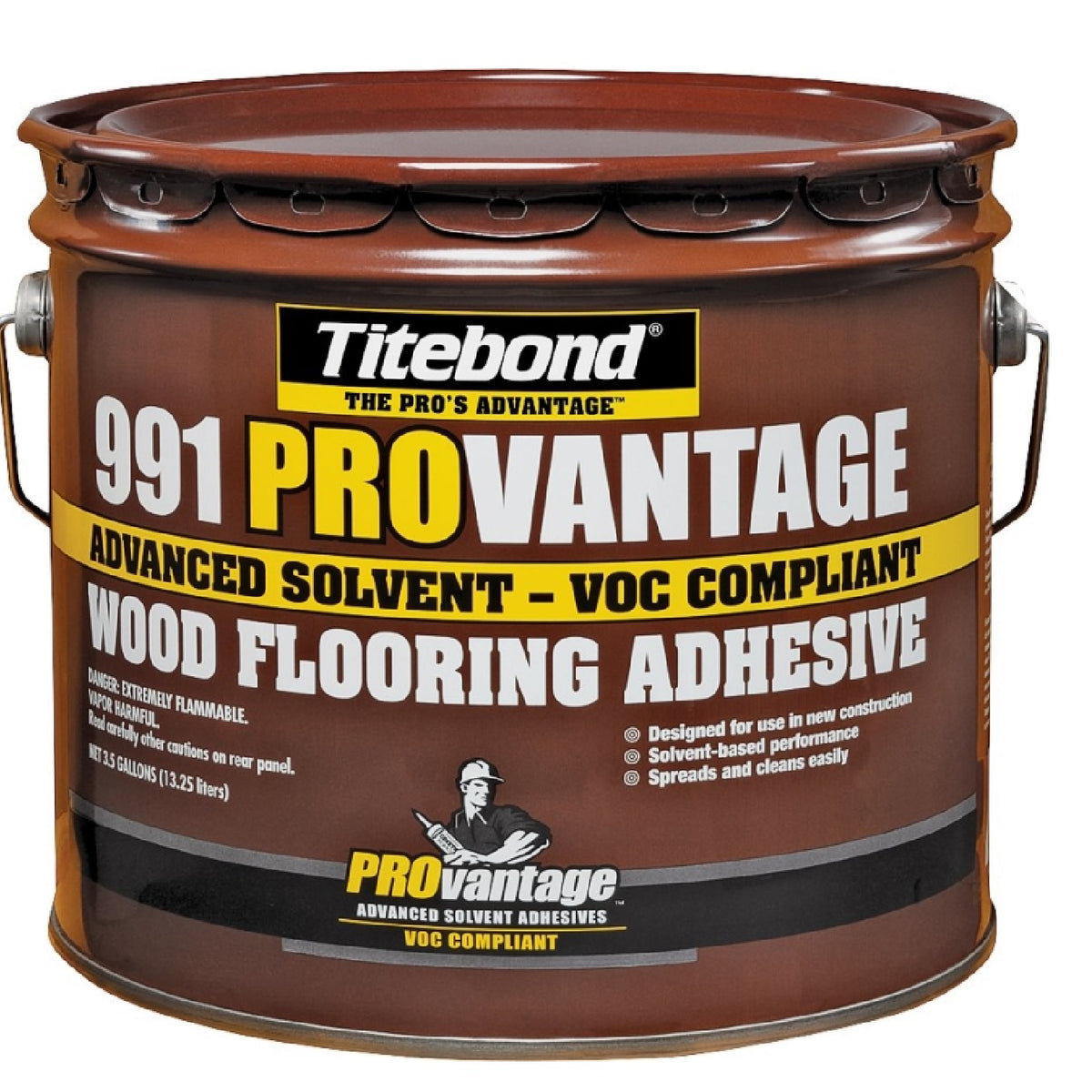Titebond 8179 Liquid Wood Floor Adhesive, 3.5 gal Pail